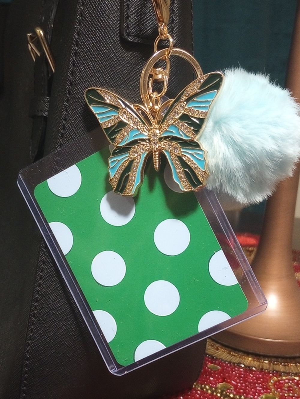 Kate Spade Playing Card w/Fashion Keychain